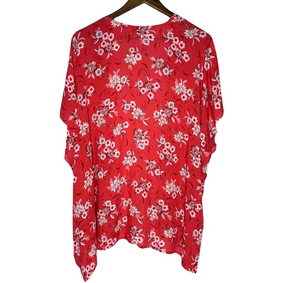 LOFT Floral Kamino Style Open Tunic Size XS NWT - Picture 5 of 5